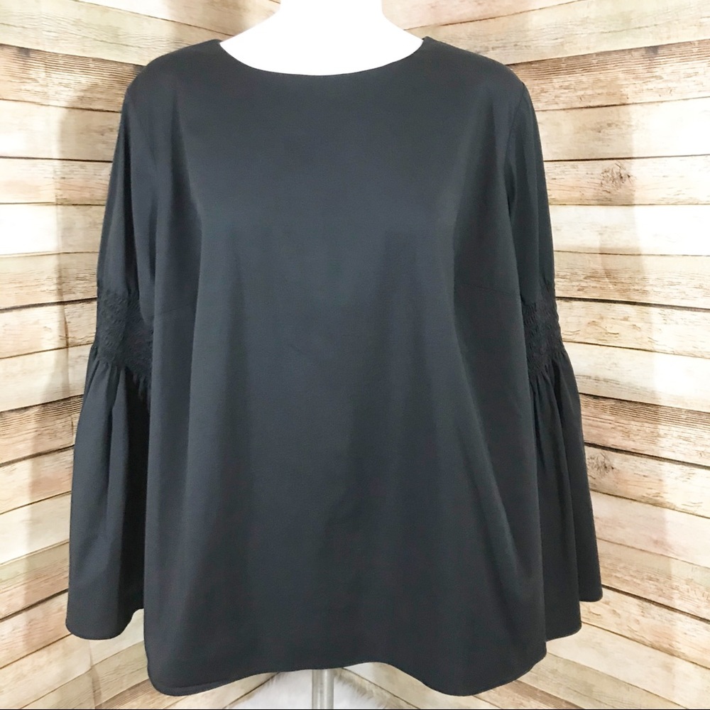 Black Philosophy bell sleeve shirt